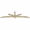 Ekena Millwork Alberta Rough Sawn Timber Gable Bracket, Douglas Fir, 96"W x 28"H x 2"D x 4"F, 7/12 Pitch GBW096X28X0204ALB00RDF - alternate 5